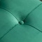 Fabulaxe Velvet Storage Ottoman Stool Box with Abstract Golden Legs - Decorative Sitting Bench, Green Small QI003939.GN - alternate 7